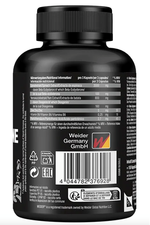 Weıder Beta Ecdysterone 150 capsul.Made ın Germany.