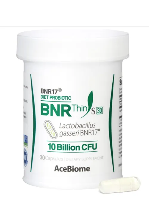 AceBiome BNRThin S30, Lactobacillus Gasseri BNR17, 10 Billion CFU, 30Capsules.