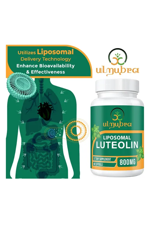 Ulmubra Liposomal Luteolin 800 MG 60 Softgels.(Ösg Özel Sporcu Gıdaları).