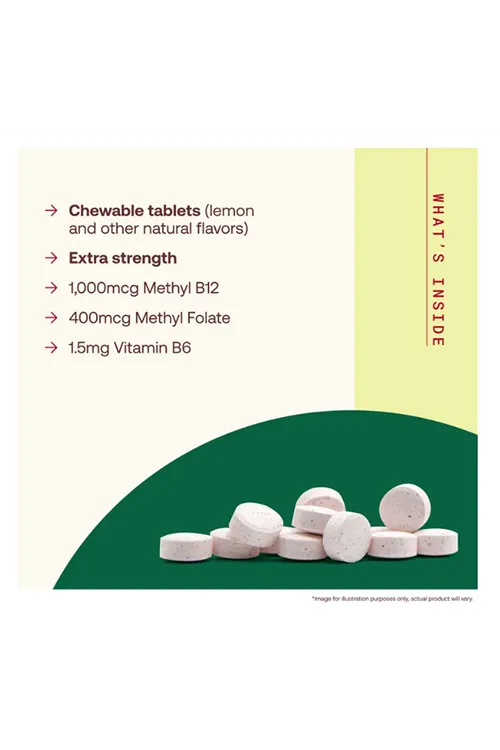 Jarrow Formulas Methyl B-12  Methyl Folate 100 Chewable Tablets.(Ösg Özel Sporcu Gıdaları)