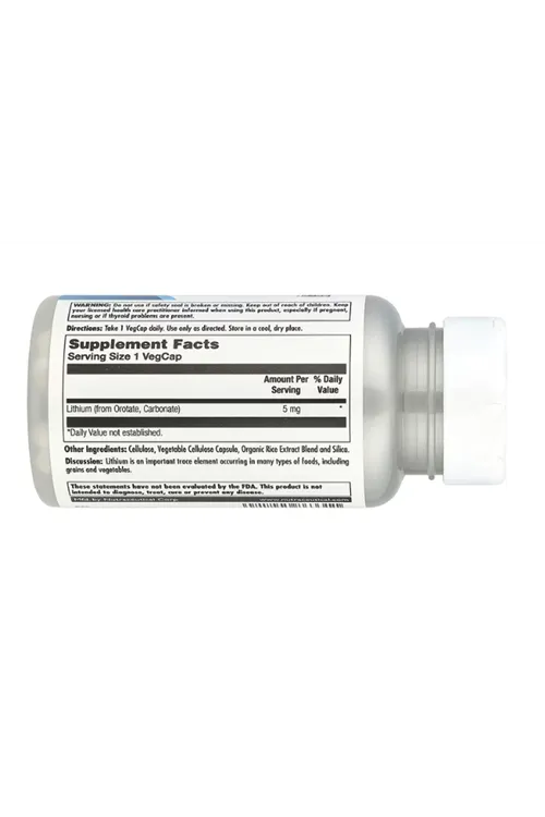 KAL, Lithium Orotate, 5 mg, 120 VegCaps.(Ösg Özel Sporcu Gıdaları)