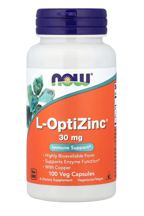 NOW Foods, L-OptiZinc®, 100 Veg Capsul.