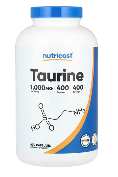 Nutricost, Taurine, 1,000 mg , 400 Capsules.
