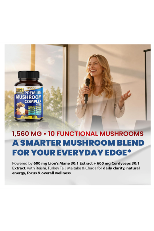 Vegatot Mushroom Complex 1560mg 150 Capsul.