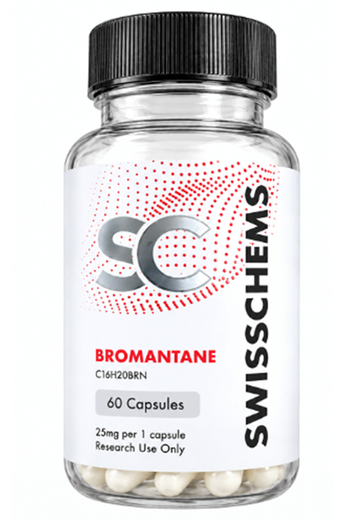 SwissChems Bromantane, 1500mg (25mg/ 60 capsule).Orj Usa Firma Ürünü.87.