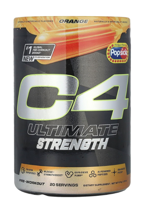 Cellucor C4 Ultimate Strength Pre Workout 20 Servis Tri-Stim Experience Caffeine+TeaCrine+Dynamine-Creatine Beta-Alanine.(Avrupa Değil.Amerikan İçeriktir)!!.62.