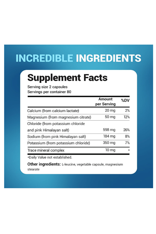 Dr. Berg Electrolyte Capsules 160 Vegetable Capsules.Made ın Usa.