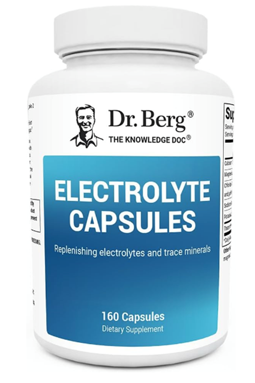 Dr. Berg Electrolyte Capsules 160 Vegetable Capsules.Made ın Usa.