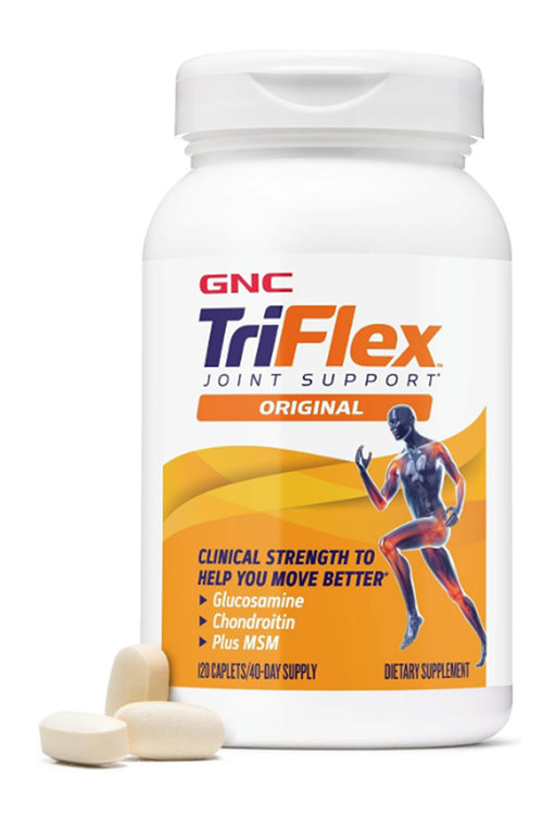 GNC TriFlex Joint Support, Glucosamine and MSM, 120 Count (40 Servings).