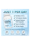 Dr. Berg 60 Billion Probiotic - Probiotics for Men & Women - Pre and Probiotics for Digestive Health - 30 Vegetable Capsul.Usa Amazon Best Seller.49.