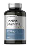 Horbaach Choline Bitartrate 1000mg  250 Capsules.3844
