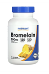 Nutricost, Bromelain, 500 mg, 120 Capsules.Abd Menşei.34.