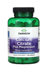 Swanson Calcium Citrate (Özelsporcugıdaları) Plus Magnesium, 150 Capsul.Usa.25.