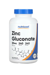 Nutricost Zinc Gluconate 240 Vegetarian Capsules (50mg) - Gluten Free.37.