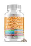 Stamiron Maca Root 2000mg Fenugreek 3000mg Aswaganda 5000mg Tongkat Ali, Dong Quai, Black Cohosh Root, Ginkgo Biloba, L Arginine, L-Citrulline Made in USA.3747