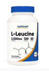 Nutricost L-Leucine 2,000mg Supplement, 120 Vegetarian Capsules, 30 Servings.Usa 4032
