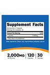 Nutricost L-Leucine 2,000mg Supplement, 120 Vegetarian Capsules, 30 Servings.Usa 36.