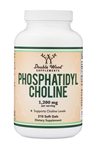 Double Wood Phosphatidylcholine 1,200mg -210 Softgels- Enhanced Version of Sunflower and Soy Lecithin - Non-GMO,Brain Health.Usa 4138