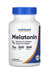 Nutricost, Melatonin, 3 mg, 240 Tablets. TR TEK YETKİLİ SATICISINDAN 3933