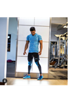 GYM SHARK Orıjınal İngiliz Çift Renk ALT Tayt, Bilek Kısmı Fermuarlı, (SMAL Beden) 
