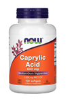 NOW Foods, Caprylic Acid, MCT OİL 600 mg, 100 Softgels. USA Menşei.3938