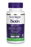 Natrol, Biotin, Maximum Strength, 10,000 mcg, 100 Tablets