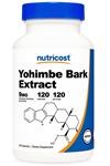 Nutricost Bark Extract 450mg  -9mg  Alkaloids- 120 Capsul - Extra Strength.Abd Menşei.3936