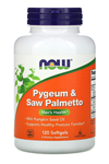 NOW Foods, Pygeum  Saw Palmetto, 120 Softgels.USA MENŞEİ.50.
