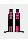 Schiek Sports Model 1112 Heavy Duty 12" Wrist Wraps - Pink/Black MADE IN USA