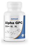 Nutricost Alpha GPC 600mg, 60 Capsules - Non-GMO and Gluten Free.Usa Version.4136
