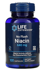 LIFE Nutrıtion No Flush Niacin 640mg 100 Capsul. abd Menşei.38.