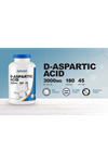 Nutricost DAA D-Aspartic Acid Capsules (180 Capsules) (3000mg Serving) 37.