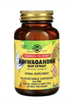 SOLGAR Ashwagandha Root Extract, 60 Vegetable Capsules.USA MENŞEİ.3935