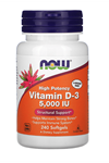 Now Foods  High Potency Vitamin D-3  (5,000 IU)  240 Softgels.Usa Menşei.OZELSPORCUGIDALARIN'DAN .3934