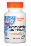 Doctor's Best, Benfotiamine 150 + Alpha-Lipoic Acid 300, 60 Veggie Capsul.3938