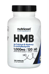 Nutricost HMB (Beta-Hydroxy Beta-Methylbutyrate) 1000mg (120 Capsules) USA.3932