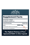 Fabamax 1600 mg Liposomal NAD  60 Softgels. Usa Menşei.49.