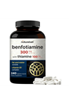 NatureBell Benfotiamine 300mg with Thiamine 100mg  240 Veggie Capsules.3947