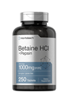 Horbach Betaine HCl with Pepsin 1000mg  250 Tablet.Usa Menşei.3941