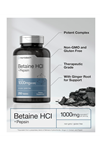 Horbach Betaine HCl with Pepsin 1000mg  250 Tablet.Usa Menşei.42.