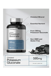 Horbäach  Chelated Potassium Gluconate  595mg 300 Capsul.Usa Menşei.3939.