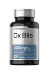 Horbäach Ox Bile 1000 mg 100 Capsules  Digestive Enzymes  Non-GMO & Gluten Free.Abd Menşei.3944