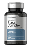 Horbäach Triple Boron Complex 6 mg  300 Vegi Tablet, Triple Action Boron Citrate, Boron Glycinate, Boron Asparate.Usa Menşei.37.