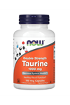 NOW Foods, Taurine, Double Strength, 1,000 mg, 100 Veg Capsules.Abd Menşei.3937