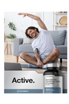 Horbäach Glucosamine Chondroitin MSM  3600mg  360 Coated Caplets  Advanced Formula with Turmeric  Non-GMO, Gluten Free.50.