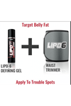 Nutrex Lipo-6 Defining Gel + Nutrex Belt Thermogenic Fat Burner USA Version.56.