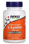 NOW Foods, Double Strength L-Lysine, 1,000 mg, 100 Tablet. Usa Menşei.30.