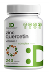 DEAL SUPPLEMENT Zinc + Quercetin 500mg with Vitamin C, 240 Capsules, 4-1 Zinc 50mg Complex with 95% Quercetin.Usa Menşei.OZELSPORCUGIDALARI 3947