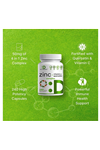 DEAL SUPPLEMENT Zinc + Quercetin 500mg with Vitamin C, 240 Capsules, 4-1 Zinc 50mg Complex with 95% Quercetin.Usa Menşei. 3947