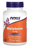 NOW Foods Melat/onin 3 mg 180 Veg Capsul. Usa Menşei.OZELSPORCUGIDALARIN'DAN 3930